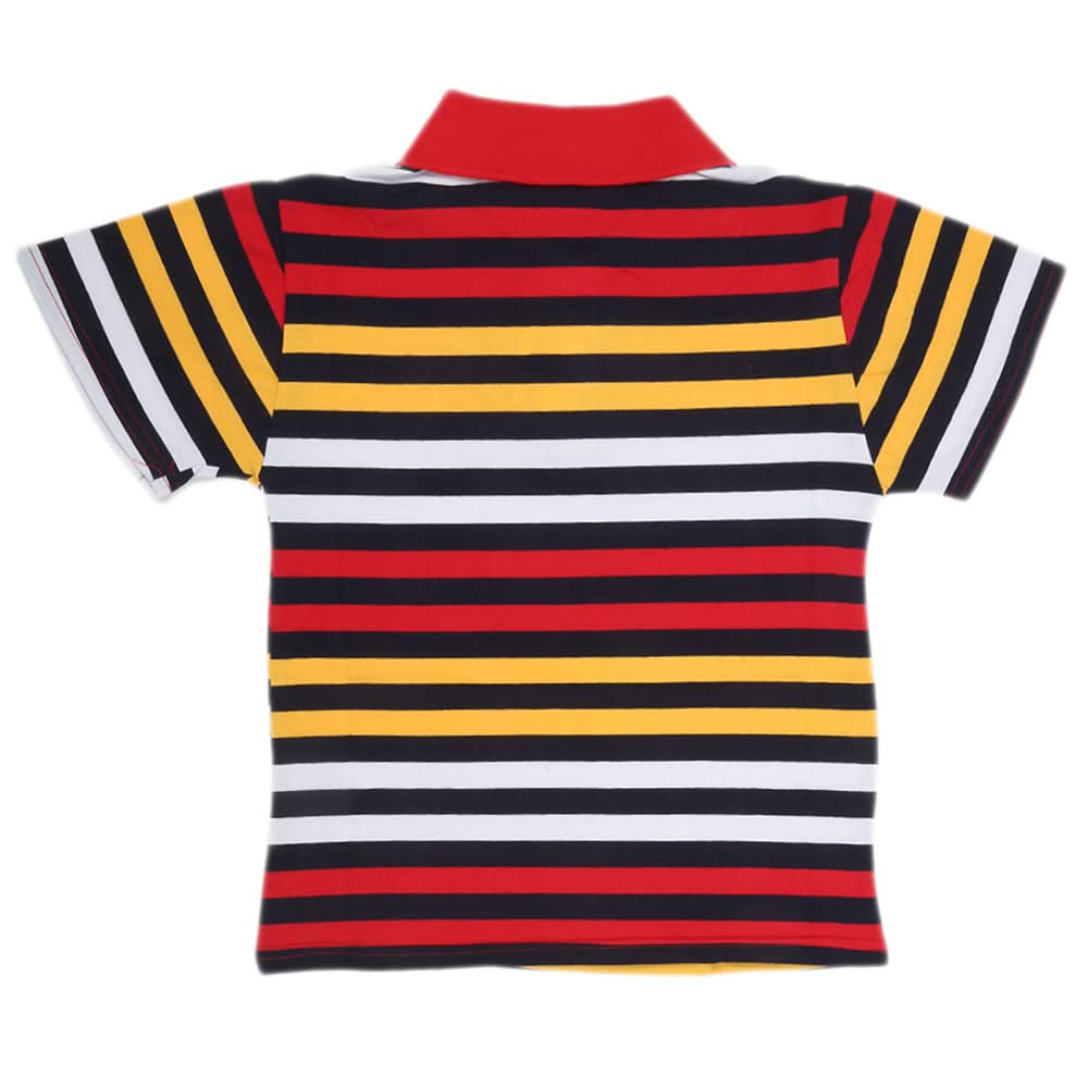 Boys Yarn Dyed T-Shirt - Red, Kids, Boys T-Shirts, Chase Value, Chase Value