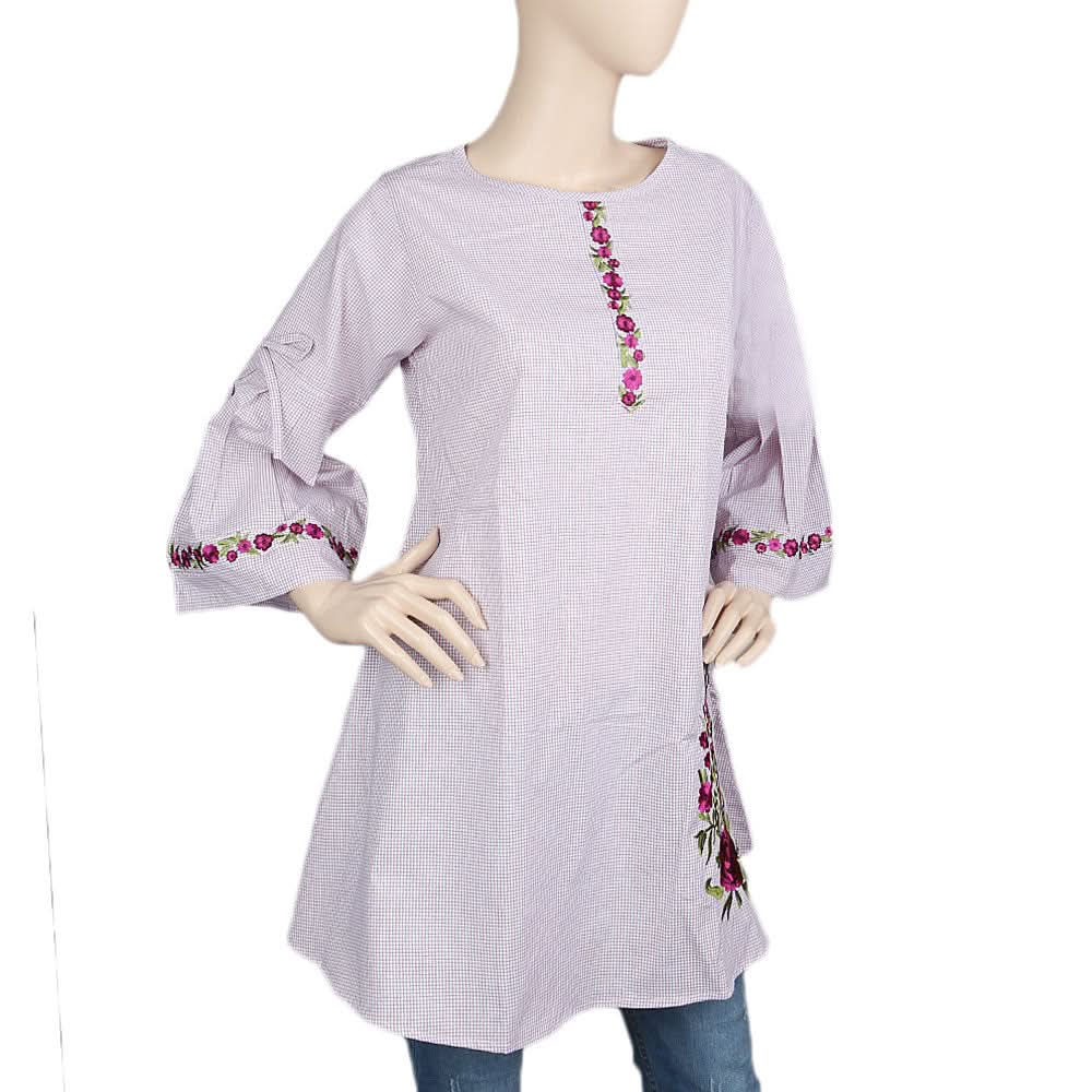 Women's Strip Cotton Kurti - Pink, Women, Ready Kurtis, Chase Value, Chase Value
