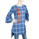 Women's Embroidered Kurti - Blue, Women, Ready Kurtis, Chase Value, Chase Value