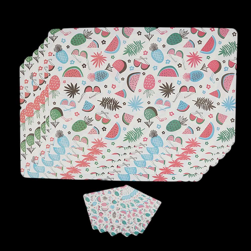 Dining Table Mat 6 Pcs - Multi, Home & Lifestyle, Mats, Chase Value, Chase Value