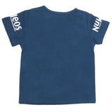 Boys Half Sleeves T-Shirt - Steel Blue, Kids, Boys T-Shirts, Chase Value, Chase Value