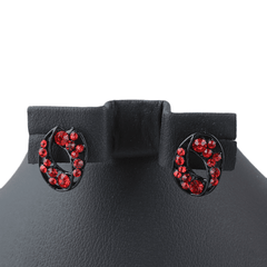 Women's Fancy Ear Tops - Red - test-store-for-chase-value