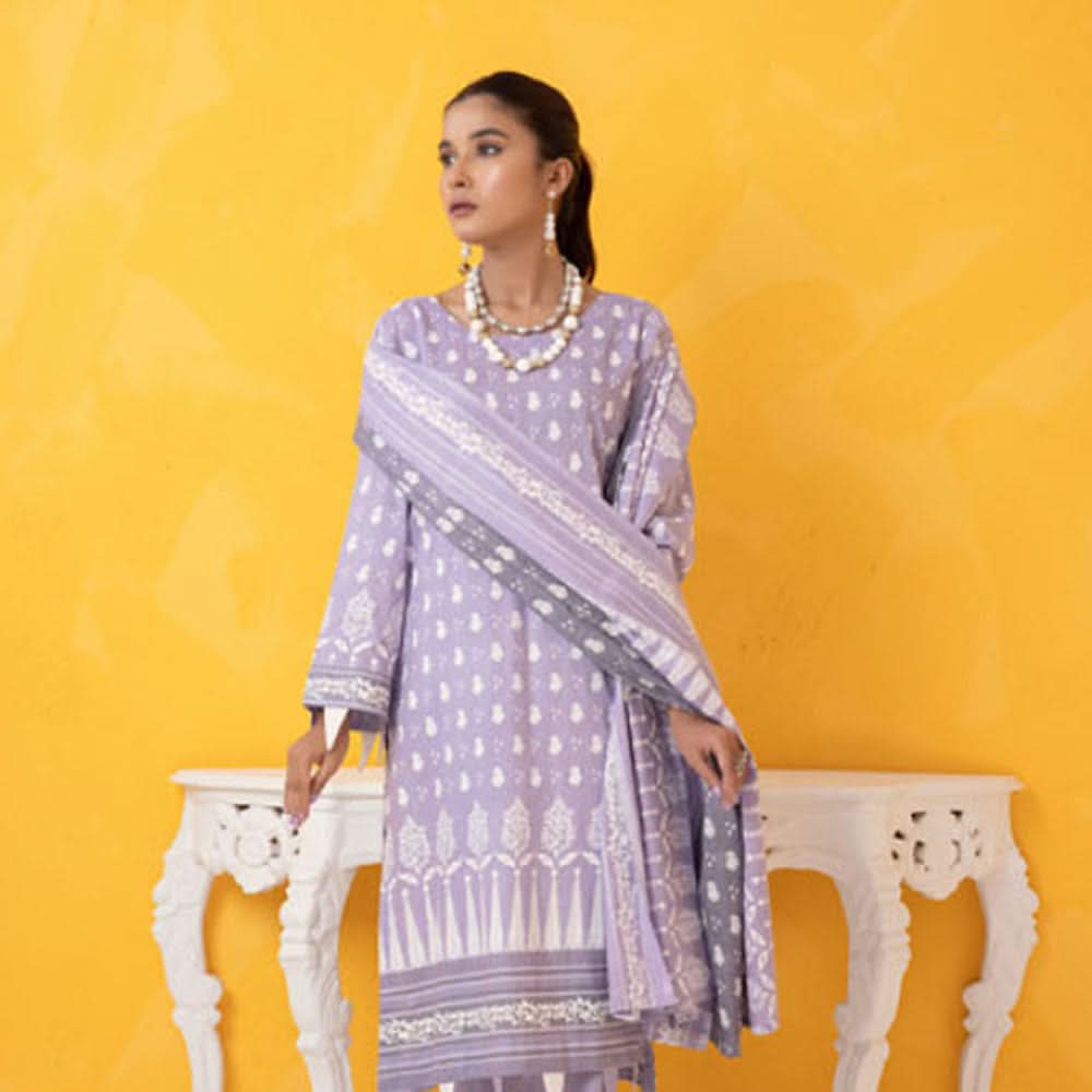Erum Misha Printed Lawn 3 Pcs Unstitched Suit - 7, Women, 3Pcs Shalwar Suit, Erum Misha, Chase Value