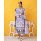 Erum Misha Printed Lawn 3 Pcs Unstitched Suit - 7, Women, 3Pcs Shalwar Suit, Erum Misha, Chase Value