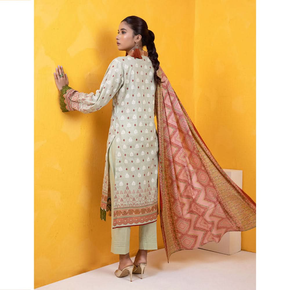 Erum Misha Printed Lawn 3 Pcs Unstitched Suit - 10, Women, 3Pcs Shalwar Suit, Erum Misha, Chase Value