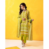 Erum Misha Printed Lawn 3 Pcs Unstitched Suit - 1, Women, 3Pcs Shalwar Suit, Erum Misha, Chase Value