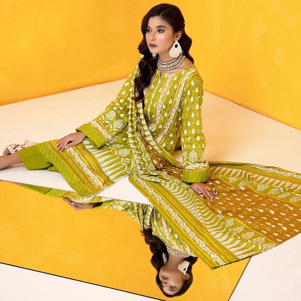 Erum Misha Printed Lawn 3 Pcs Unstitched Suit - 1, Women, 3Pcs Shalwar Suit, Erum Misha, Chase Value