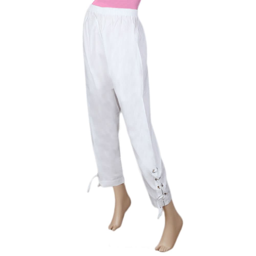 Women's Woven Trouser - White, Women, Pants & Tights, Chase Value, Chase Value