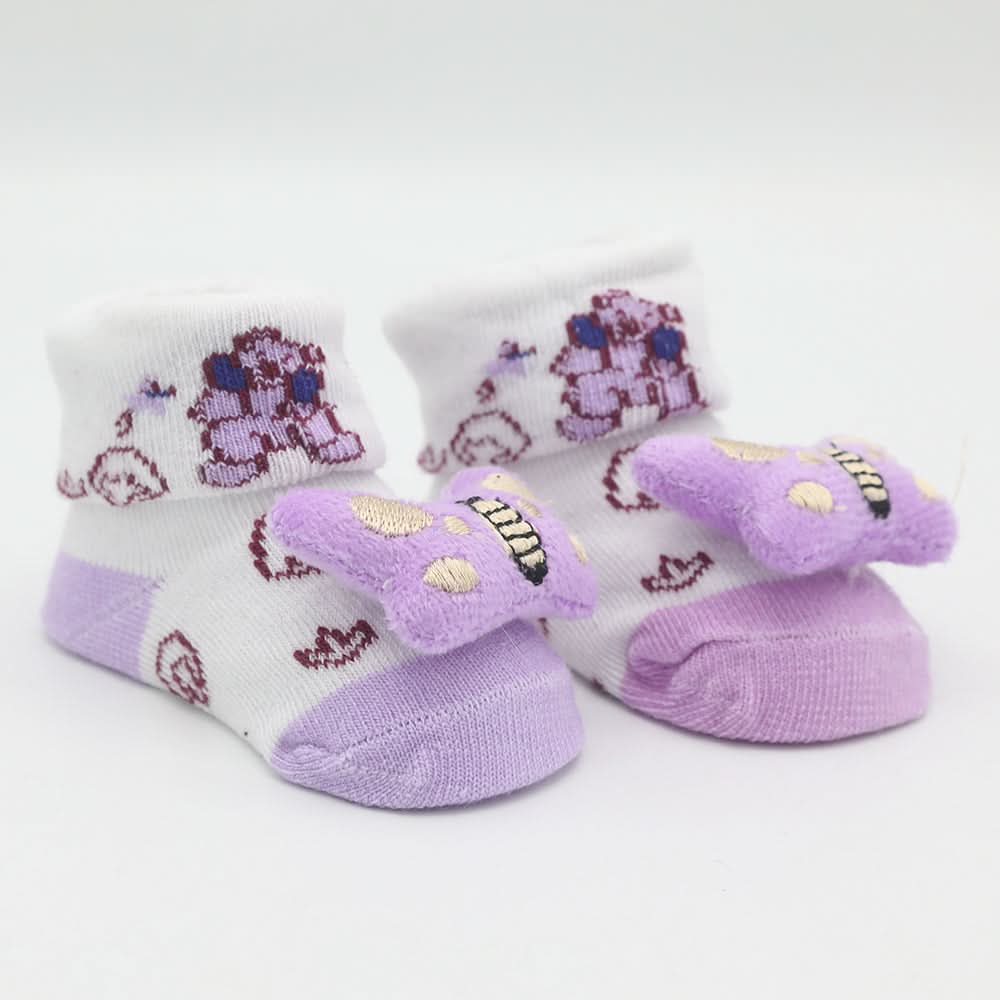 Newborn Booties (RA181) - Purple, Kids, NB Shoes And Socks, Chase Value, Chase Value