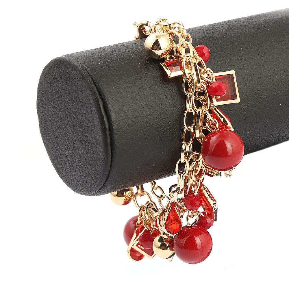 Women's Bracelet - Red, Women, Bangles & Bracelets, Chase Value, Chase Value