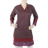 Women's Printed Cotton Kurti - Black, Women, Ready Kurtis, Chase Value, Chase Value