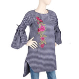 Women's Embroidered Kurti - Navy Blue, Women, Ready Kurtis, Chase Value, Chase Value