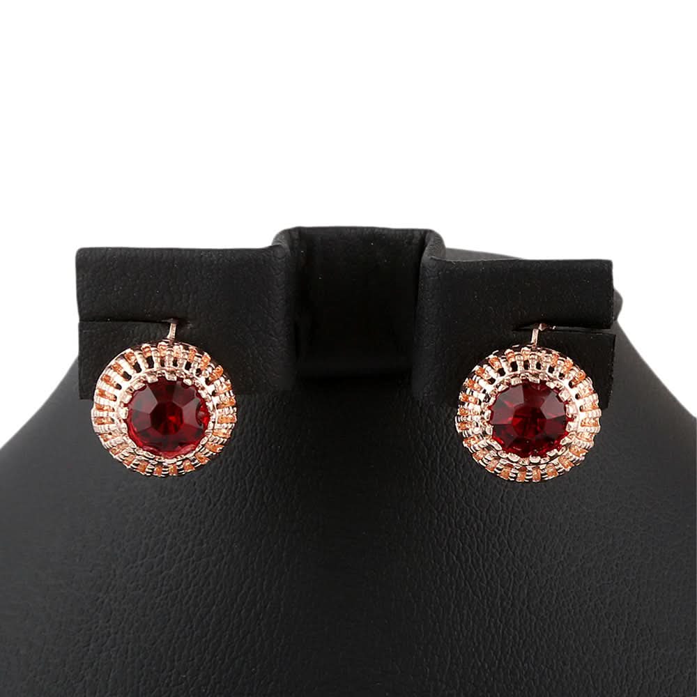 Women's Fancy Locket Set - Golden - Red - test-store-for-chase-value