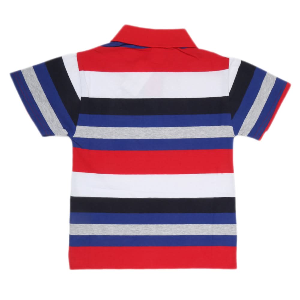 Boys Yarn Dyed T-Shirt - Red, Kids, Boys T-Shirts, Chase Value, Chase Value
