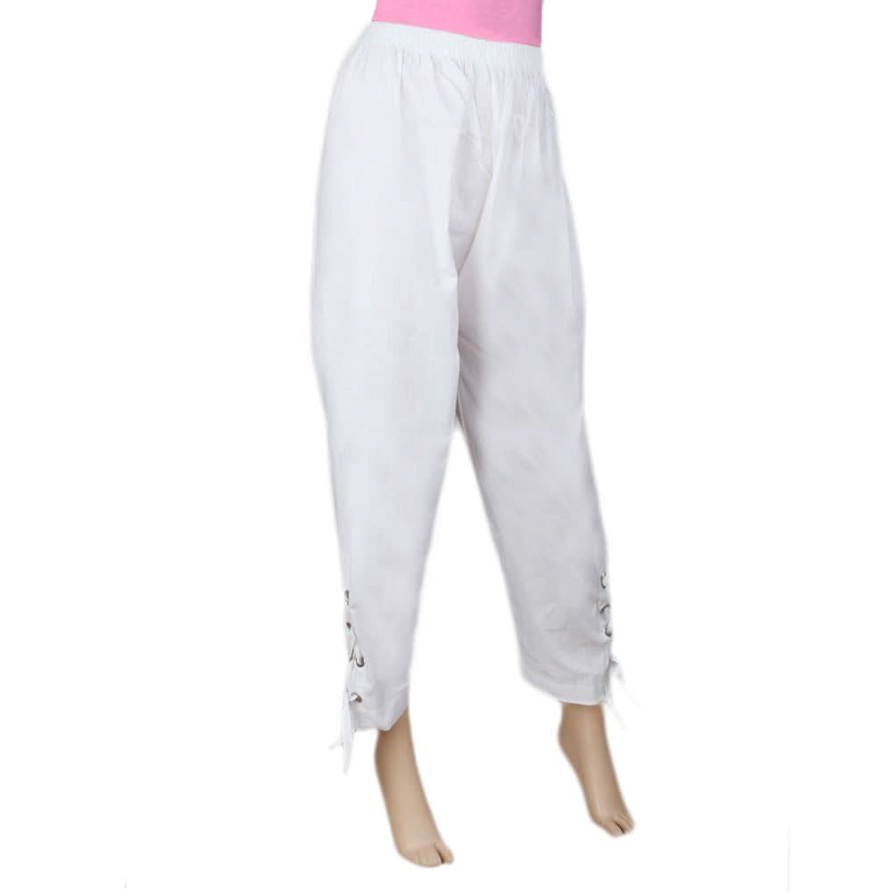 Women's Woven Trouser - White, Women, Pants & Tights, Chase Value, Chase Value