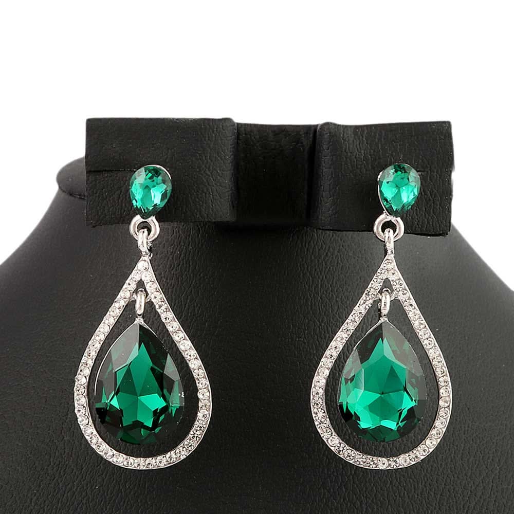 Women's Fancy Earrings - Green, Jewellery, Chase Value, Chase Value
