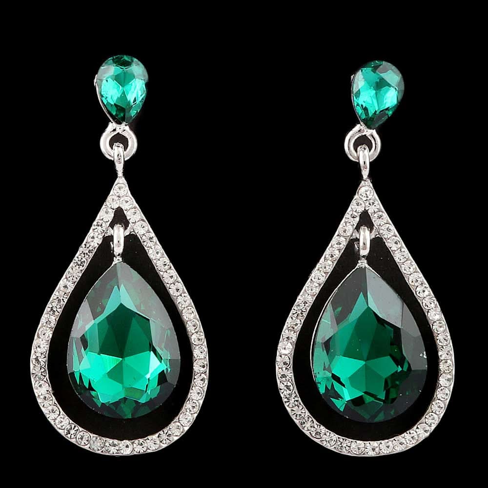 Women's Fancy Earrings - Green, Jewellery, Chase Value, Chase Value