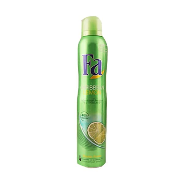 Fa Deodorant Spray Caribbean Lemon 200ml, Beauty & Personal Care, Men Body Spray And Mist, Chase Value, Chase Value