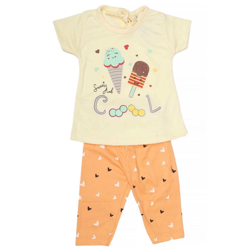 Newborn Girls Suit 2Pcs - Fawn, Kids, NB Girls Sets And Suits, Chase Value, Chase Value