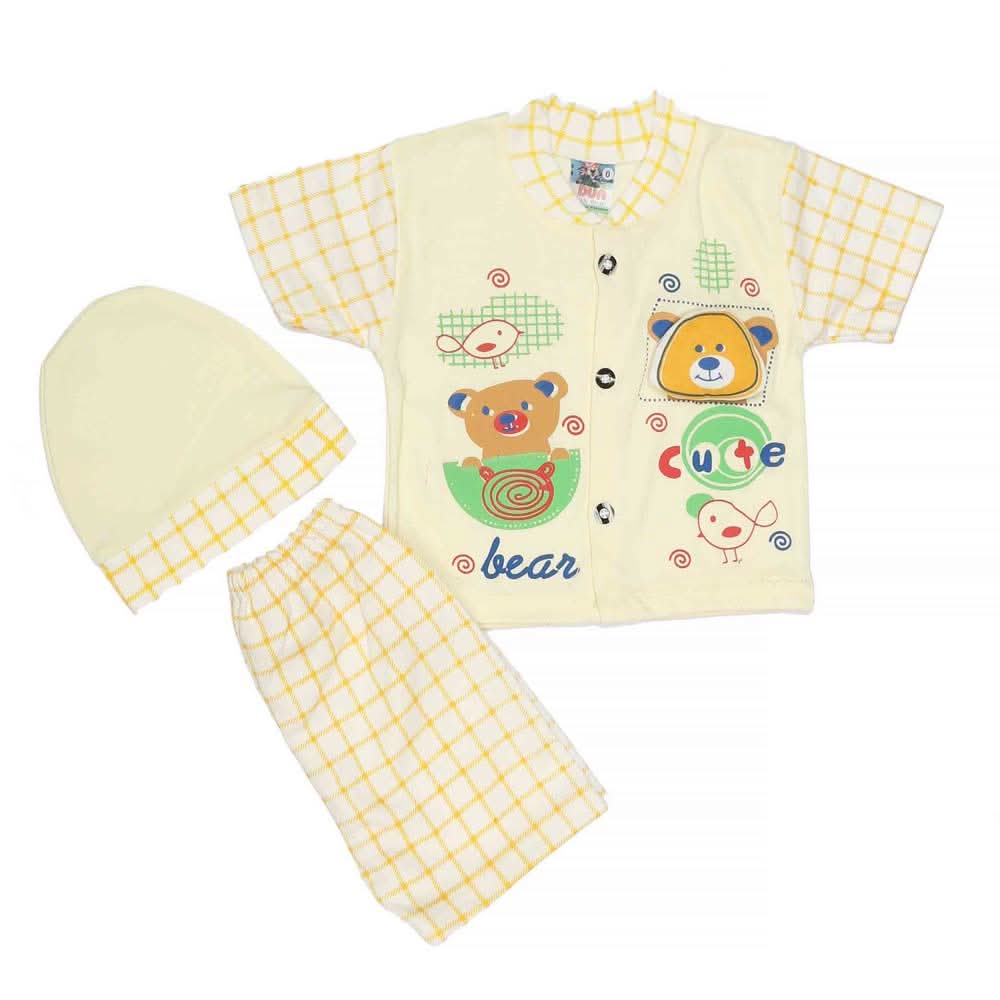 Newborn Unisex Suits 3Pcs - Fawn, Kids, NB Boys Sets And Suits, Chase Value, Chase Value