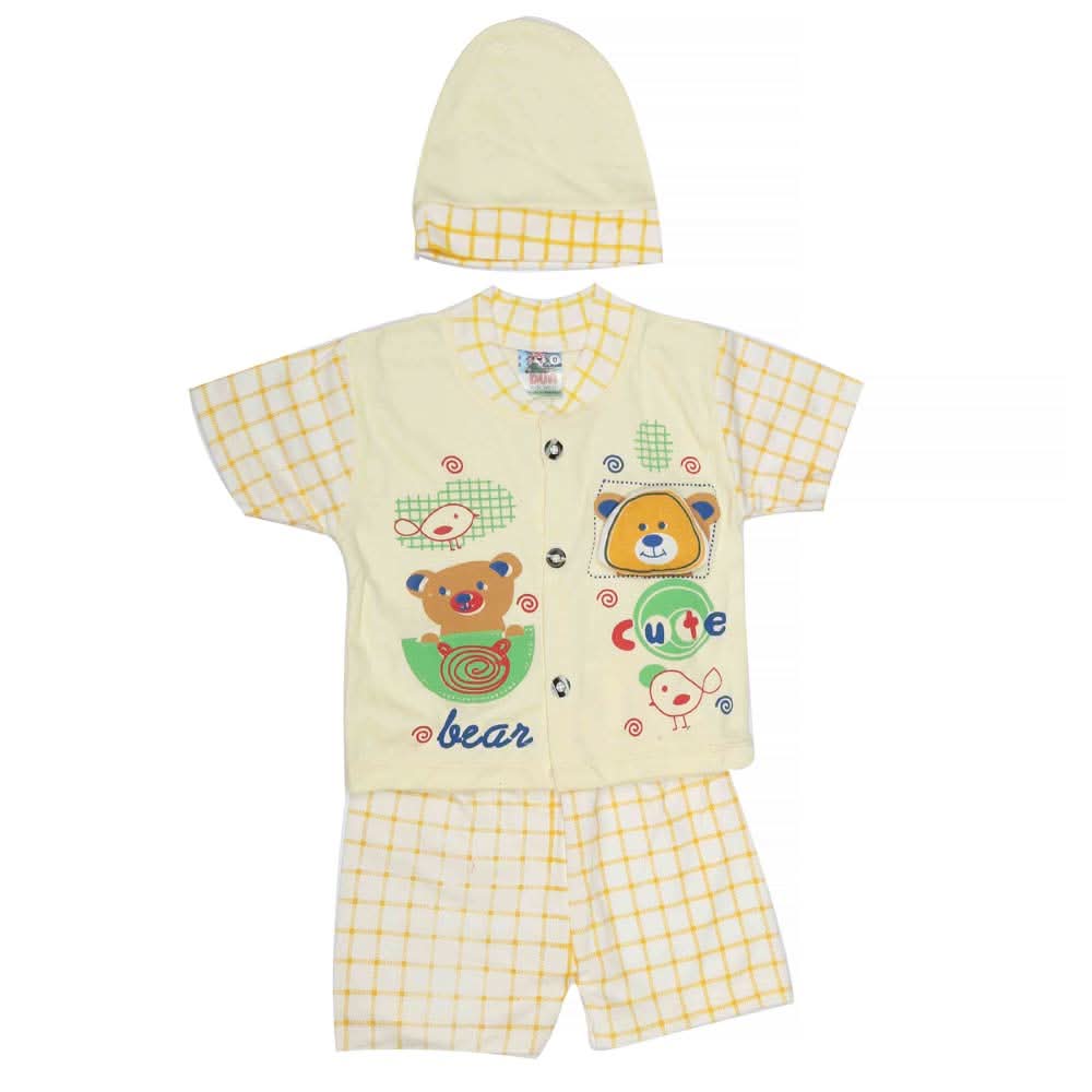 Newborn Unisex Suits 3Pcs - Fawn, Kids, NB Boys Sets And Suits, Chase Value, Chase Value