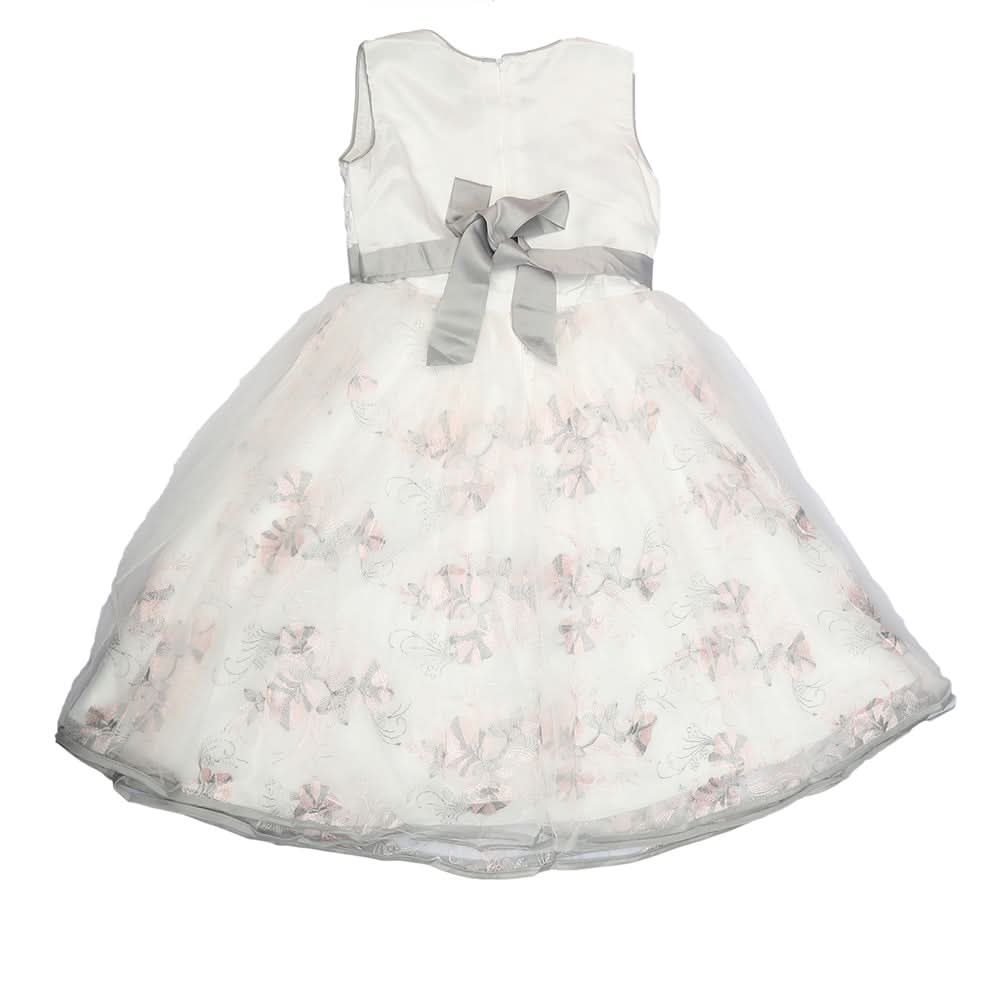 Girls Fancy Frock L-Grey, Kids, Girls Frocks, Chase Value, Chase Value