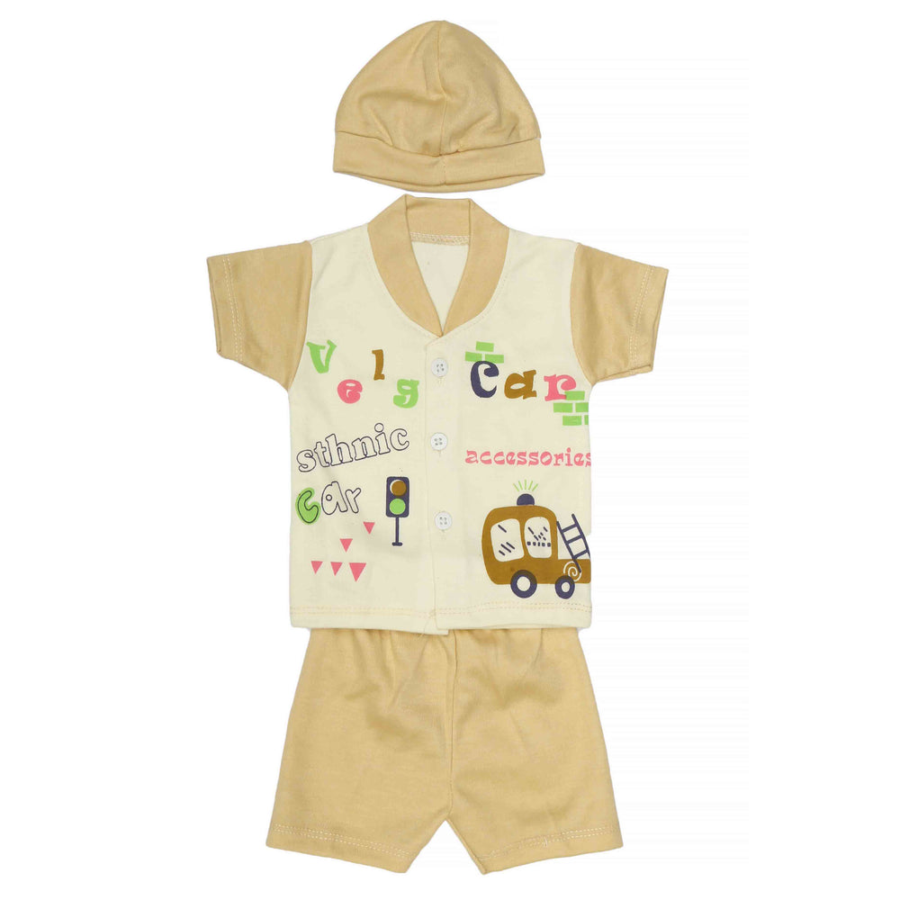 Newborn Boys Suits 3Pcs -Fawn, Kids, NB Boys Sets And Suits, Chase Value, Chase Value