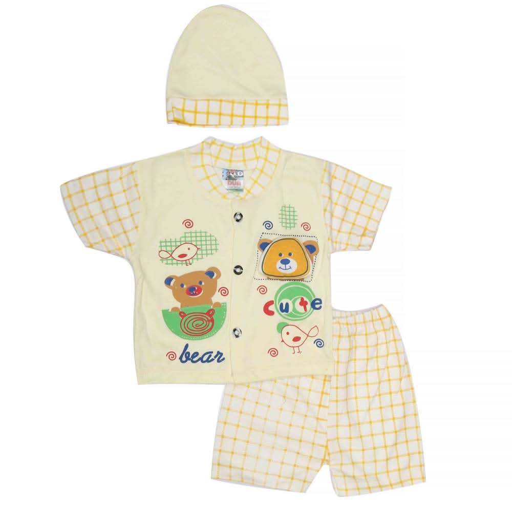 Newborn Unisex Suits 3Pcs - Fawn, Kids, NB Boys Sets And Suits, Chase Value, Chase Value