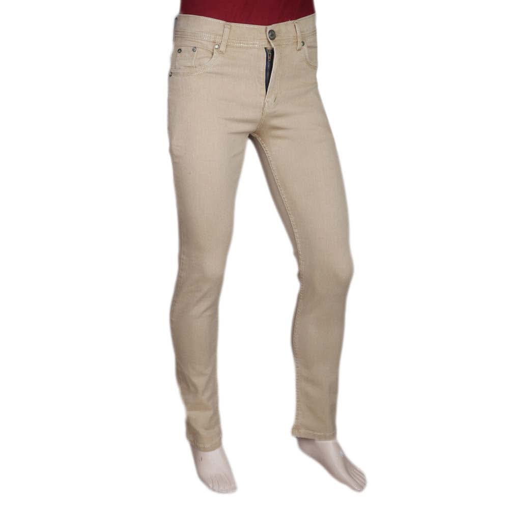 Men's Slim Fit Jeans Pant - Fawn, Men, Casual Pants And Jeans, Chase Value, Chase Value