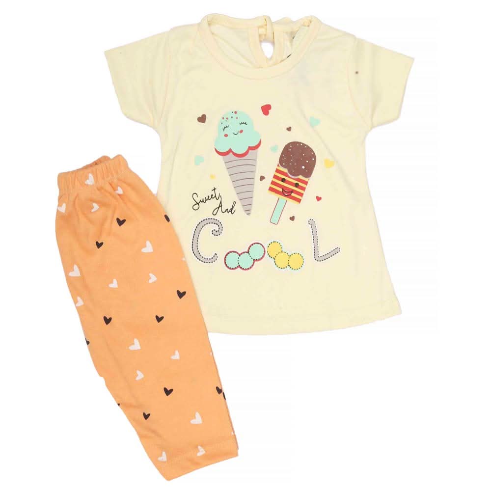 Newborn Girls Suit 2Pcs - Fawn, Kids, NB Girls Sets And Suits, Chase Value, Chase Value