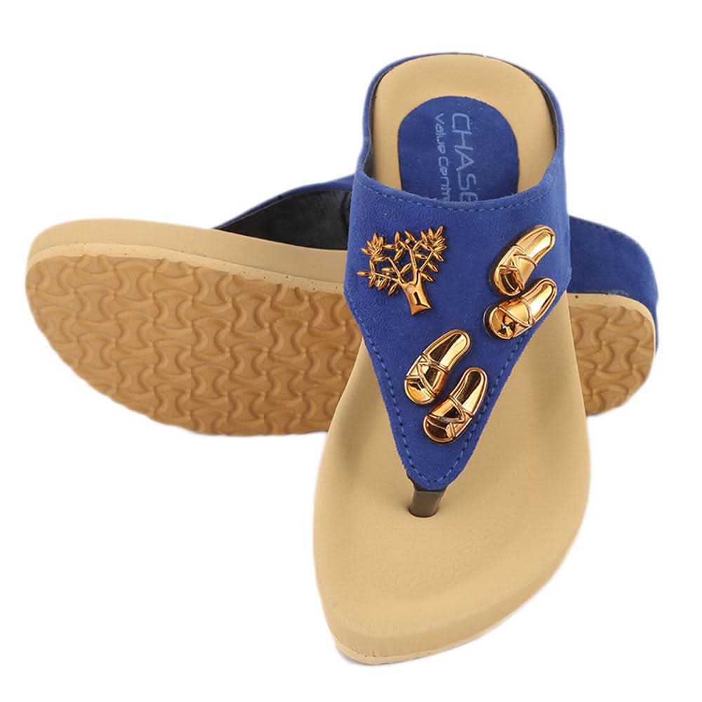 Girls Slipper (G-551) - Blue, Kids, Girls Slippers, Chase Value, Chase Value