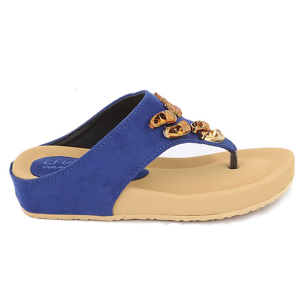 Girls Slipper (G-551) - Blue, Kids, Girls Slippers, Chase Value, Chase Value