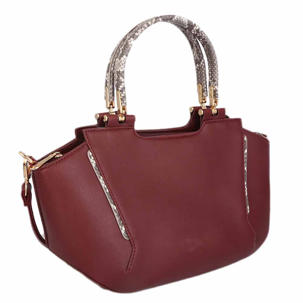Women`s Handbag G1107 - Maroon, Women, Bags, Chase Value, Chase Value