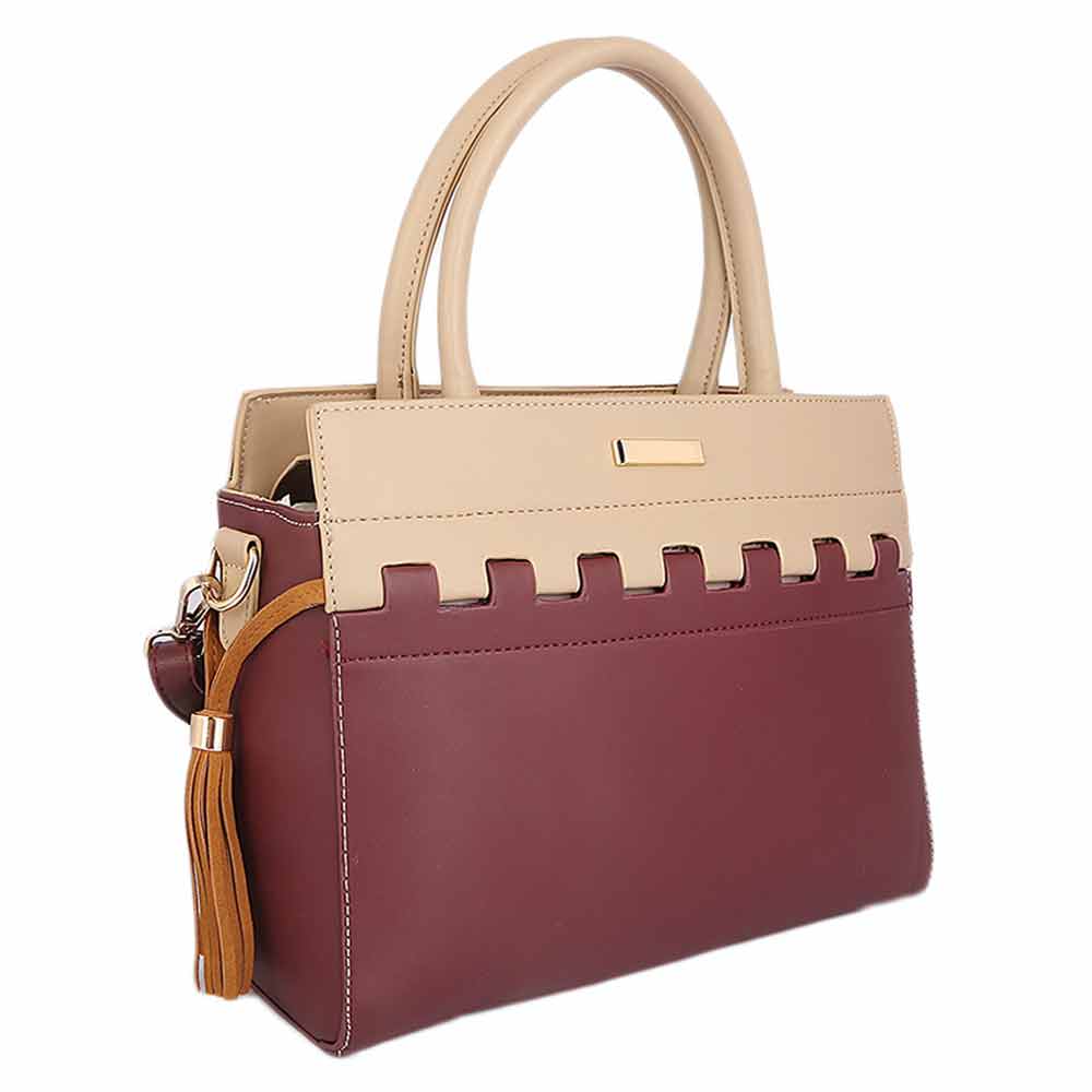 Women`s Handbag G1038 - Maroon, Women, Bags, Chase Value, Chase Value
