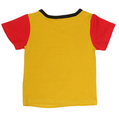 Boys Half Sleeves T-Shirt - Yellow, Kids, Boys T-Shirts, Chase Value, Chase Value