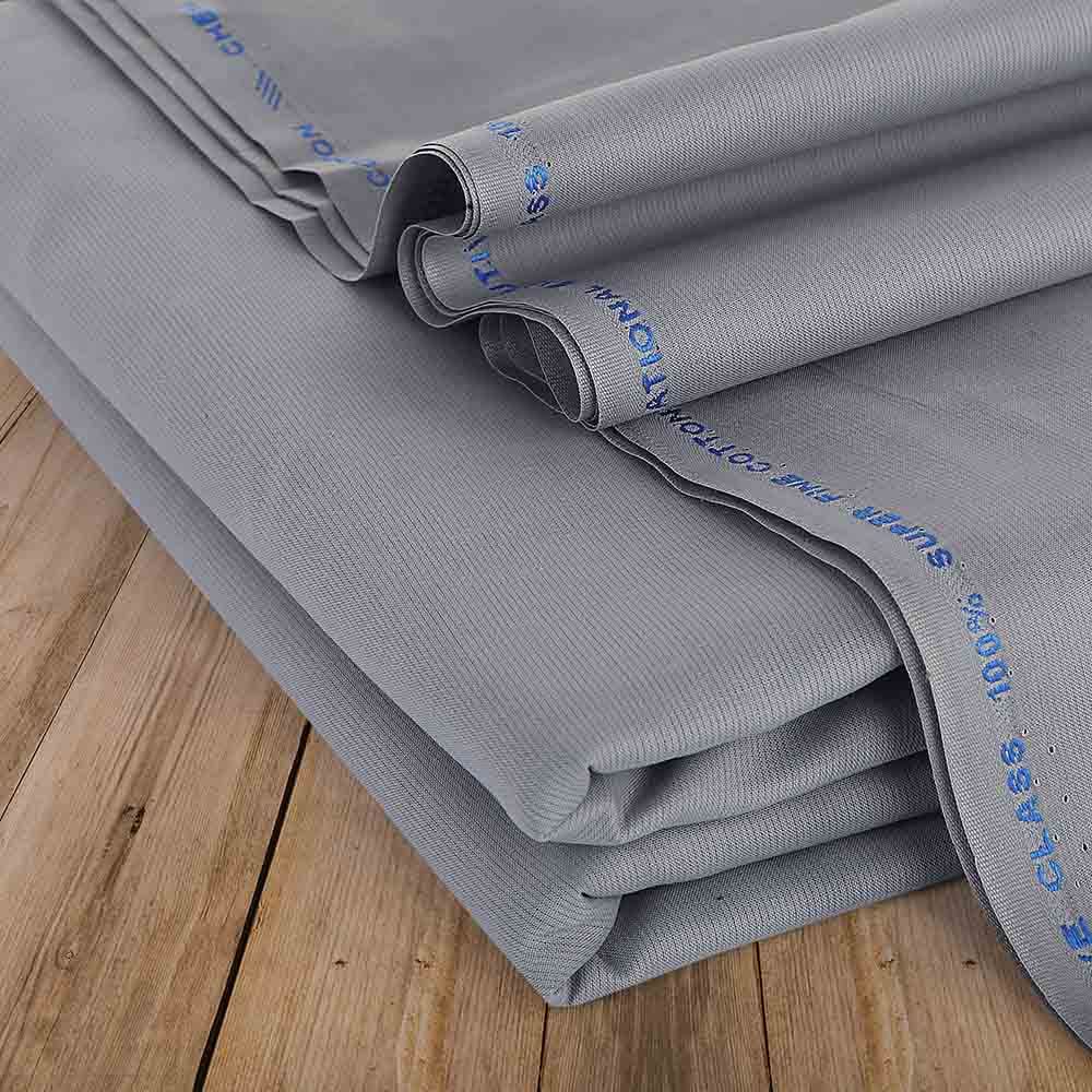 Men's Super Fine Cotton Unstitched Suit - Grey, Men, Unstitched Fabric, Chase Value, Chase Value