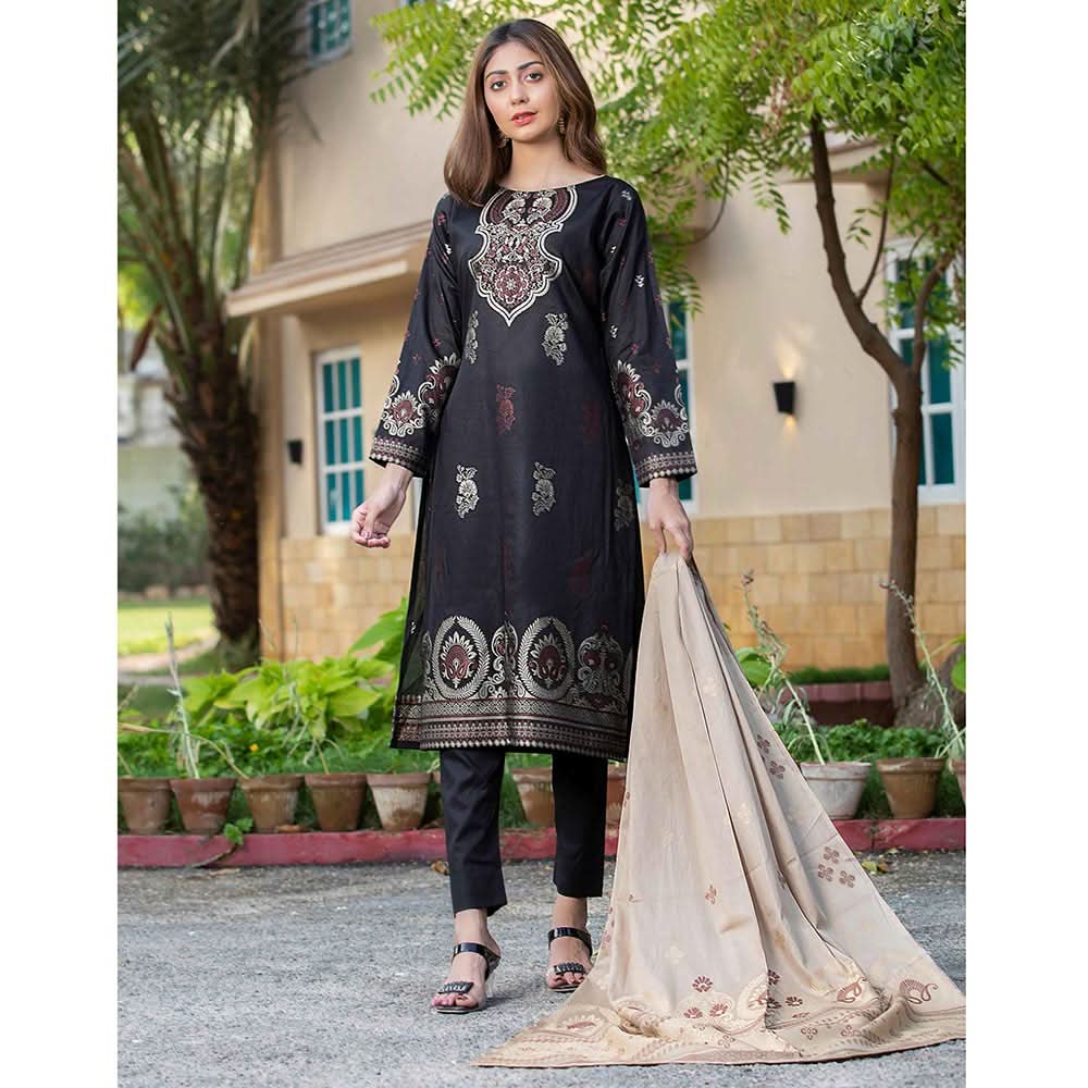 GUL E BAHAR Jacquard Banarsi Lawn 3 Pcs Un-Stitched Suit Vol 1 - 7, Women, 3Pcs Shalwar Suit, Rana Arts, Chase Value