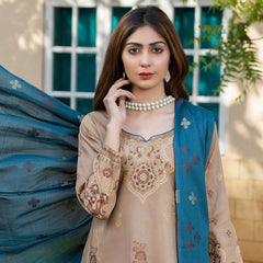 GUL E BAHAR Jacquard Banarsi Lawn 3 Pcs Un-Stitched Suit Vol 1 - 2, Women, 3Pcs Shalwar Suit, Rana Arts, Chase Value