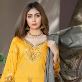 GUL E BAHAR Jacquard Banarsi Lawn 3 Pcs Un-Stitched Suit Vol 1 - 3, Women, 3Pcs Shalwar Suit, Rana Arts, Chase Value