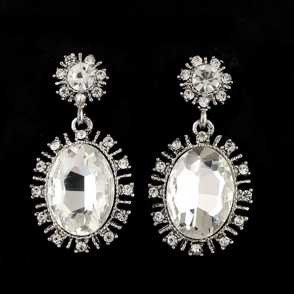 Women's Fancy Earrings - Silver White, Jewellery, Chase Value, Chase Value