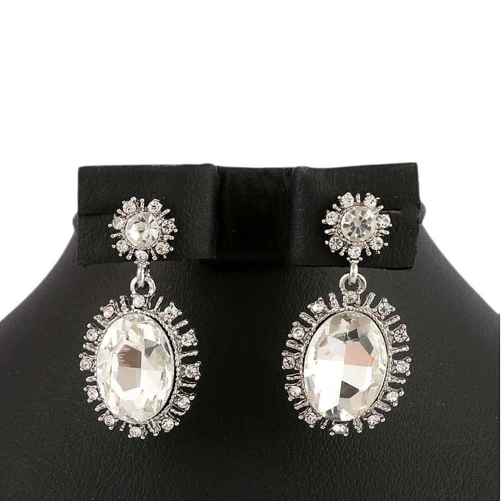 Women's Fancy Earrings - Silver White, Jewellery, Chase Value, Chase Value