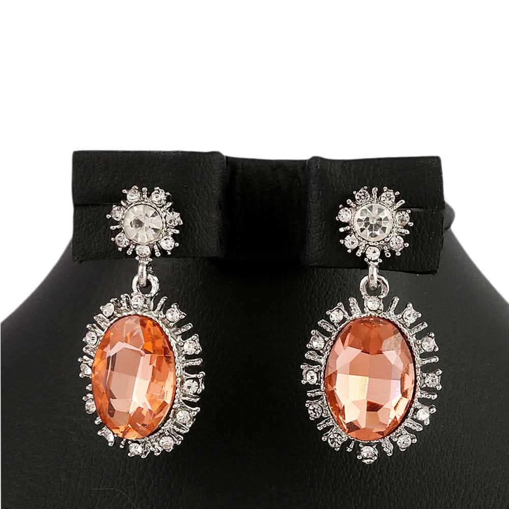 Women's Fancy Earrings - Silver Peach, Jewellery, Chase Value, Chase Value