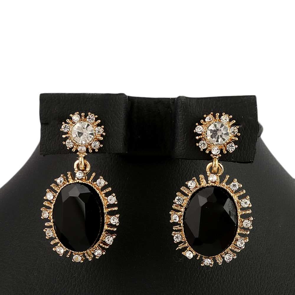 Women's Fancy Earrings - Golden Black, Jewellery, Chase Value, Chase Value
