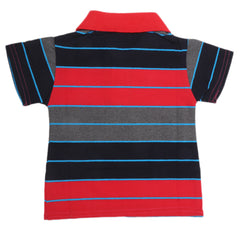 Newborn Boys Yarn Dyed T-Shirt - Red, Kids, NB Boys Shirts And T-Shirts, Chase Value, Chase Value