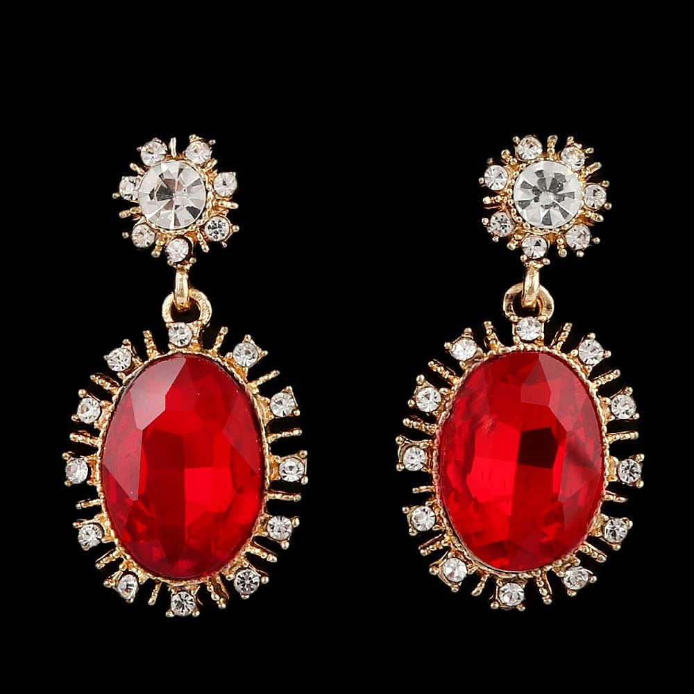 Women's Fancy Earrings - Golden Red, Jewellery, Chase Value, Chase Value