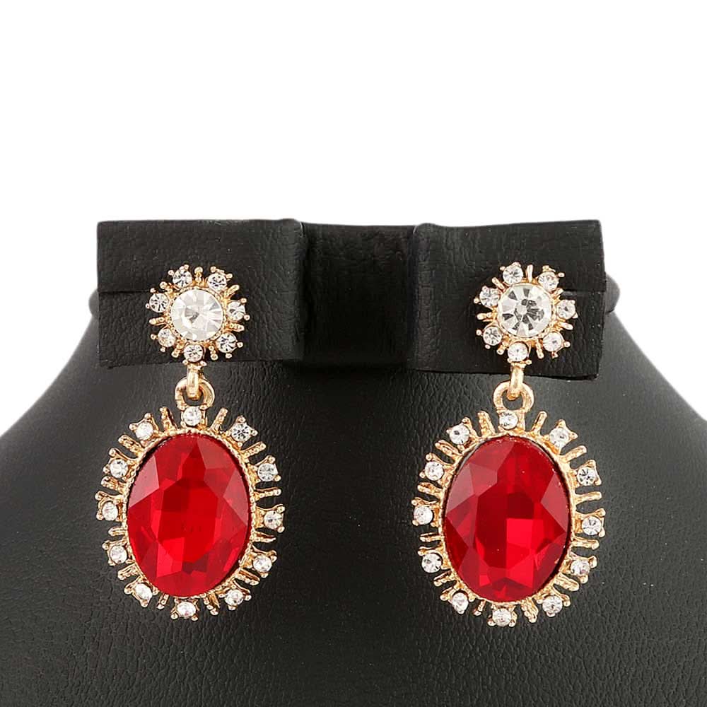Women's Fancy Earrings - Golden Red, Jewellery, Chase Value, Chase Value