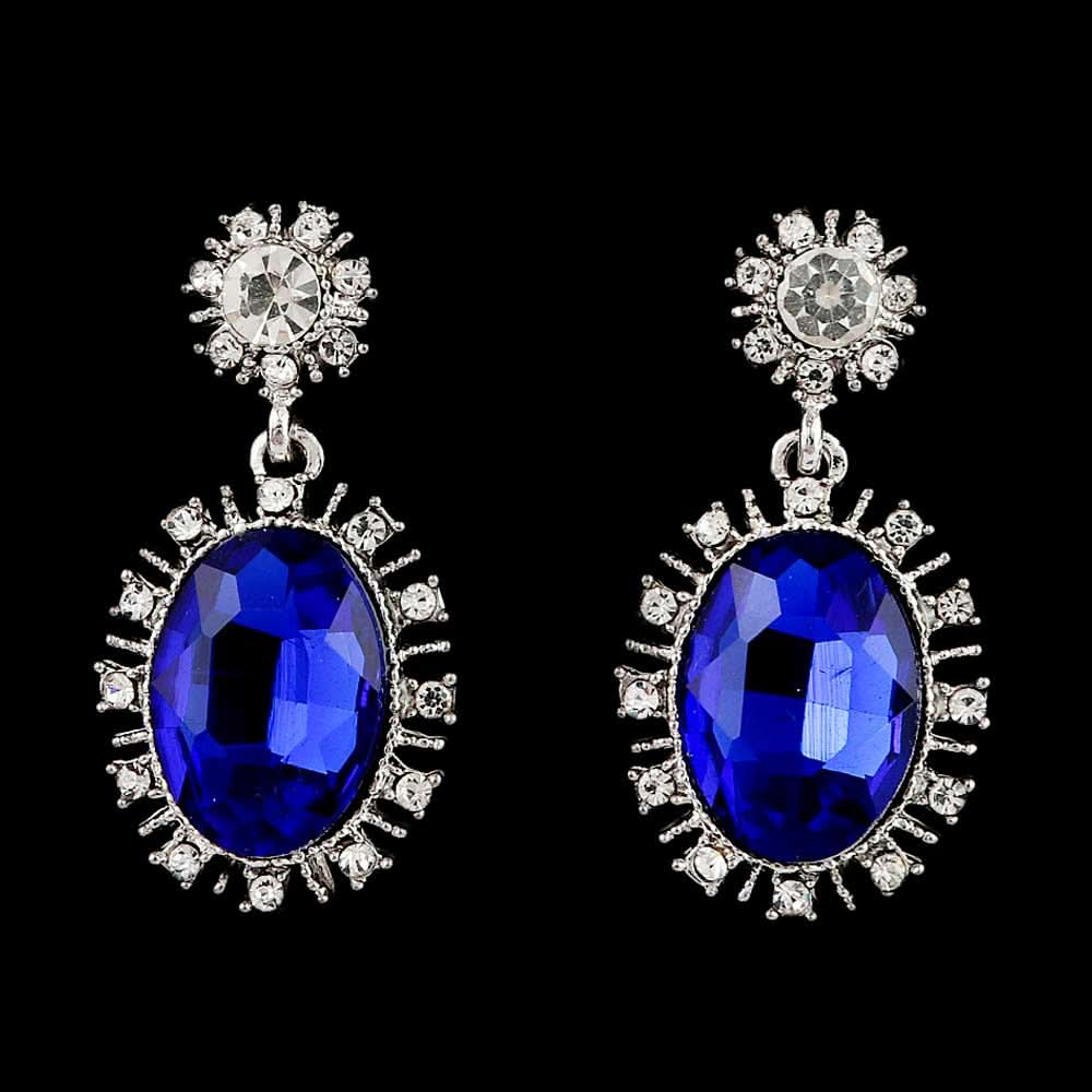 Women's Fancy Earrings - Silver Blue, Jewellery, Chase Value, Chase Value