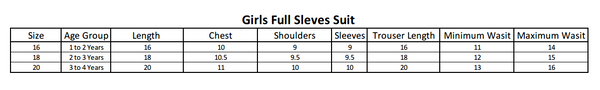 Girls Full Sleeves Suit - Blue, Kids, Girls Sets And Suits, Chase Value, Chase Value