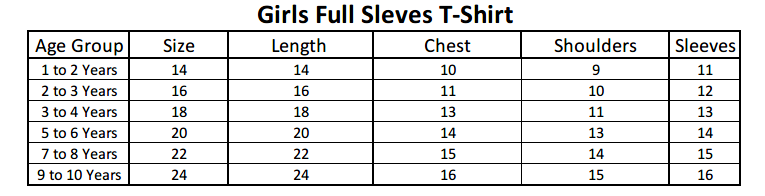 Girls Full Sleeve T-Shirt Pack Of 5 - Multi, Kids, Girls T-Shirts, Chase Value, Chase Value