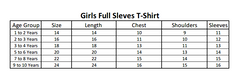 Girls Full Sleeves T-Shirt Pack Of 4 - Multi, Kids, Girls T-Shirts, Chase Value, Chase Value